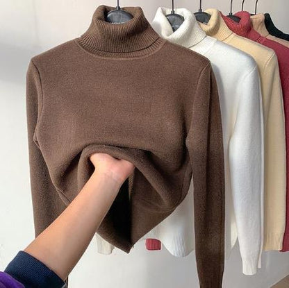 Suéter Peluciado Gola Alta Feminino - Tricote Modas