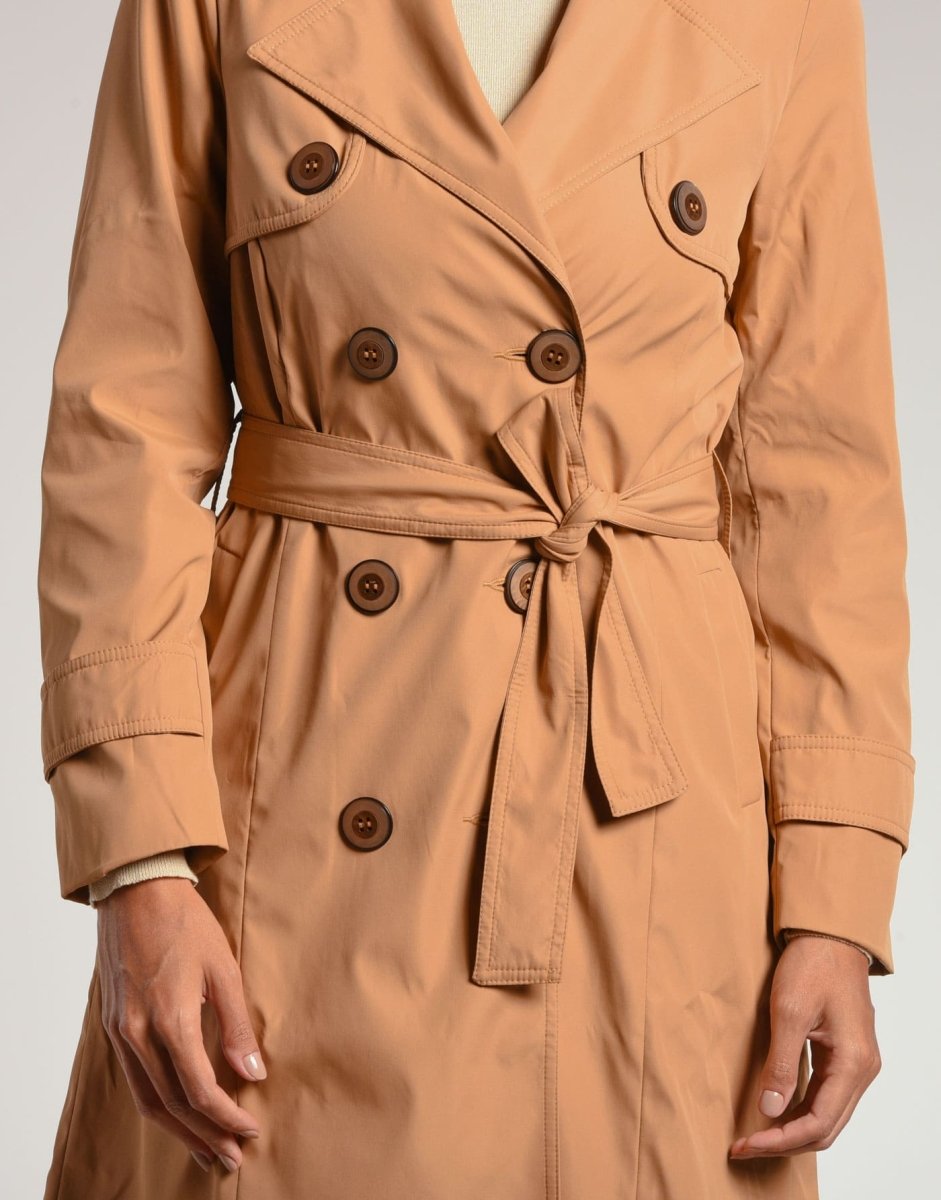 Trench Coat Abbey Caramelo - Tricote Modas