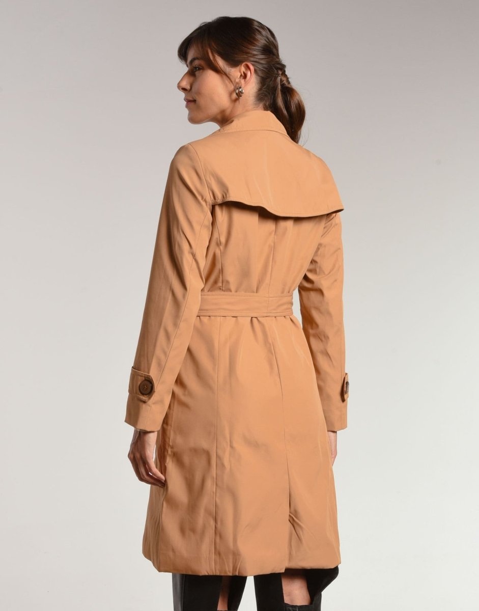 Trench Coat Abbey Caramelo - Tricote Modas