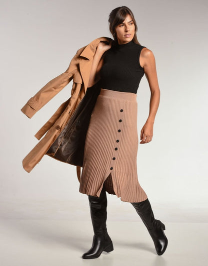 Trench Coat Abbey Caramelo - Tricote Modas