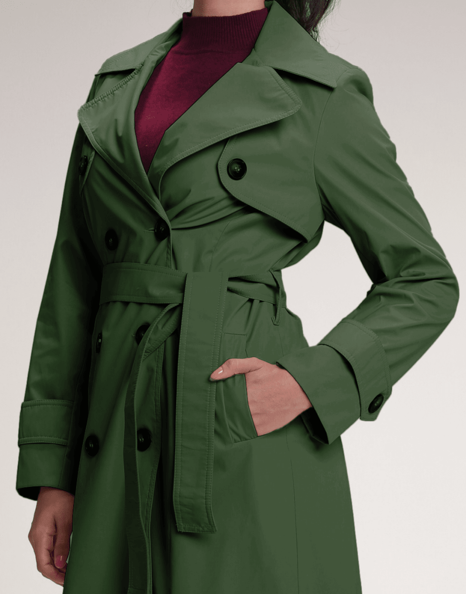 Trench Coat Abbey Verde Highland - Tricote Modas