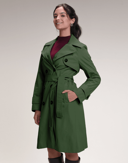 Trench Coat Abbey Verde Highland - Tricote Modas