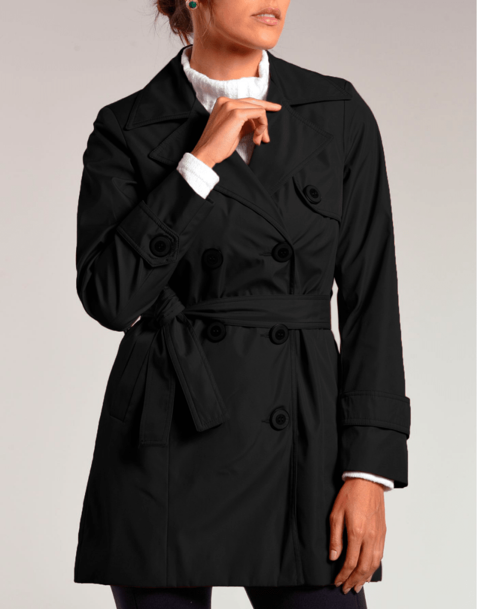 Trench Coat Netley Preto - Tricote Modas