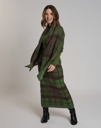 Xale Tartan Dunbar Verde - Tricote Modas